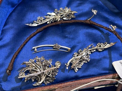 Lot 473 - A Victorian diamond tiara