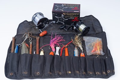 Lot 650 - Sea fishing items including: multiplier reels by Penn and Shimano