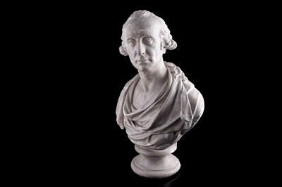 Lot 216 - A late 19th Century plaster cast bust of George Washington