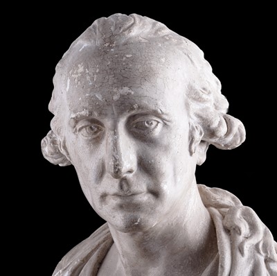 Lot 216 - A late 19th Century plaster cast bust of George Washington