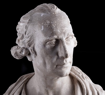 Lot 216 - A late 19th Century plaster cast bust of George Washington
