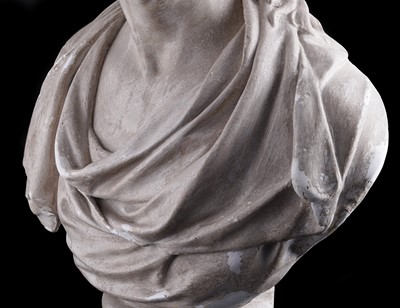 Lot 216 - A late 19th Century plaster cast bust of George Washington