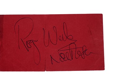 Lot 93 - A Pink Floyd signed concert ticket: 1970, Hannover