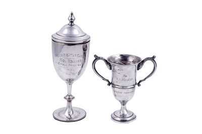 Lot 209 - Two small silver trophy cups