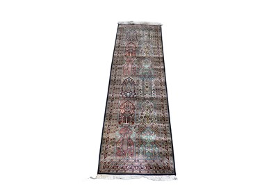 Lot 113 - A silk Kashmir runner
