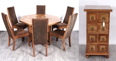 Lot 84 - Barker and Stonehouse: a ‘flagstone’ octagonal dining table; and other items