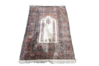 Lot 125 - An early 20th Century part silk Kayseri rug