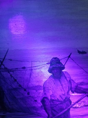 Lot 94 - George Sherwood Hunter - Emptying the nets | oil
