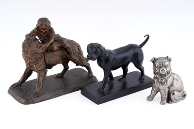 Lot 300 - Three late 19th/early 20th Century studies of dogs
