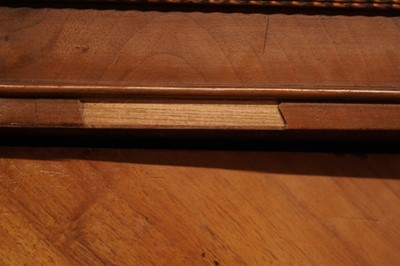 Lot 12 - A mid-19th Century Biedermeier walnut armoire
