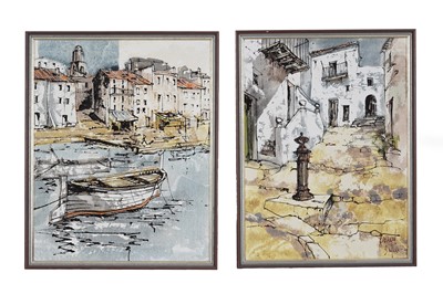Lot 153 - Bernard Dufour - Two abstract works | oil