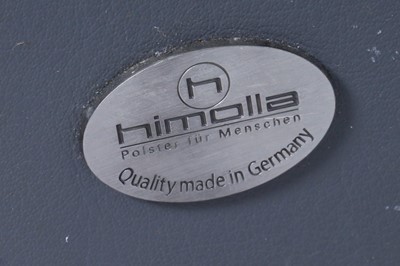 Lot 3 - Himolla: a ‘Rhine’ grey leather two seater sofa