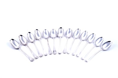 Lot 246 - Silver Hanoverian pattern tablespoons