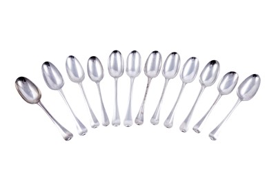 Lot 248 - Twelve various antique silver tablespoons