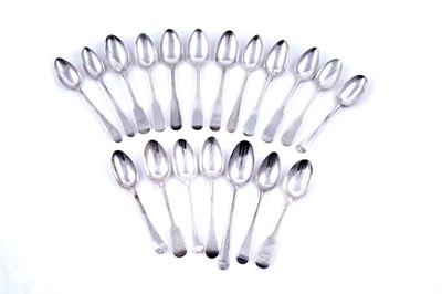 Lot 255 - Anique silver dessert spoons