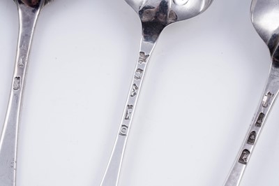Lot 263 - Eighteen various antique silver tablespoons