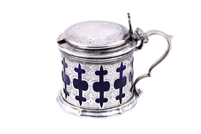Lot 188 - A Victorian silver mustard pot
