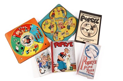 Lot 445 - Popeye ephemera and toys