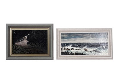 Lot 131 - George Sherwood Hunter - Two coastal scenes | oil