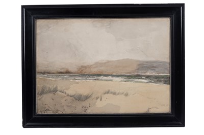 Lot 573 - George Edward Horton - Seascape from the sand dunes | watercolour