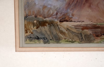 Lot 405 - Reuben Ward Binks - The Seafells at Sunrise | watercolour