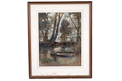 Lot 617 - Lionel Townsend Crawshaw - By Christchurch Meadow - a Kingfisher | watercolour