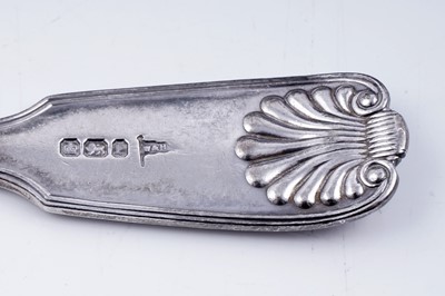 Lot 320 - A late Victorian part canteen of silver flatware; and other flatware