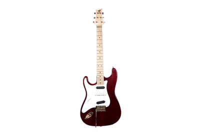 Lot 332 - A custom made LH S type guitar