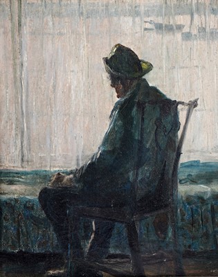 Lot 77 - George Sherwood Hunter - Portrait of a shrimper | oil