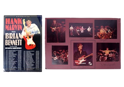 Lot 312 - Shadows signed posters and other Hank Marvin ephemera