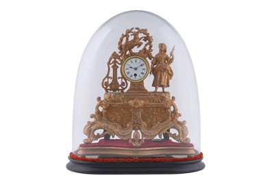 Lot 164 - 19th Century mantel clock in dome