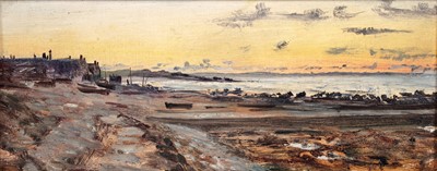 Lot 145 - George Sherwood Hunter - Sunset coastal scene | oil