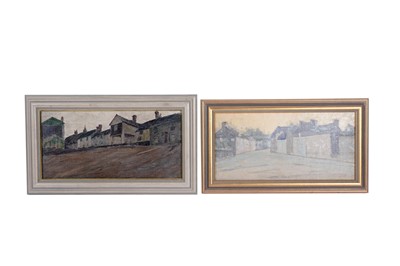 Lot 350 - George Sherwood Hunter - Two town scenes | oil
