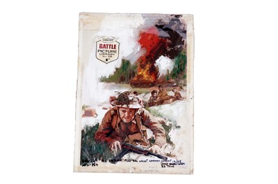 Lot 355 - Original artwork for Battle Picture Library No. 229 “The Soldier”