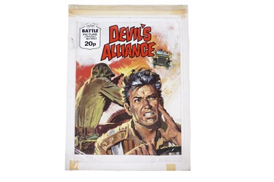 Lot 408 - Original artwork for Battle Picture Library No. 236 “Day of Wrath”
