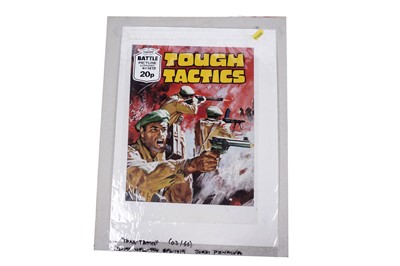 Lot 412 - Original artwork for Battle Picture Library No. 193 “Tough Tactics”