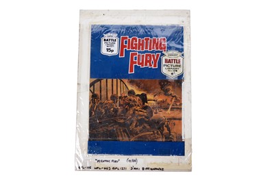 Lot 414 - Original artwork for Battle Picture Library No. 175 “Fighting Fury”