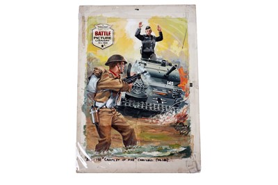 Lot 418 - Original artwork for Battle Picture Library No. 150 “Gauntlet of Fire”