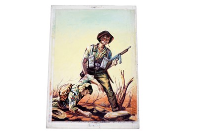 Lot 425 - Original artwork for Battle Picture Library No. 136 “The Lost Leader”