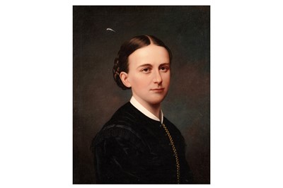 Lot 321 - British 19th Century school - Portrait of a lady | oil
