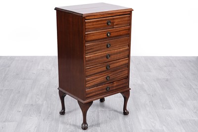 Lot 11 - Macauley Ltd, Dublin: an Edwardian mahogany music cabinet