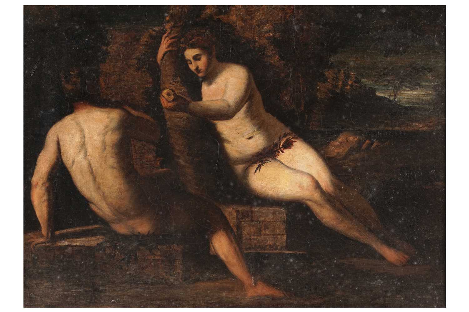 Lot 301 - George Sherwood Hunter after Jacopo Robusti called Tintoretto - The Temptation of Adam | oil