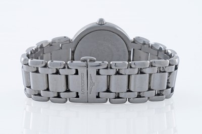 Lot 415 - Longines PrimaLuna: a stainless steel cased lady's wristwatch