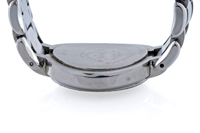 Lot 415 - Longines PrimaLuna: a stainless steel cased lady's wristwatch