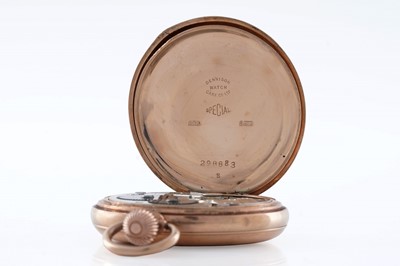 Lot 632 - A 9ct yellow gold cased hunter pocket watch