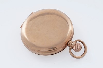 Lot 632 - A 9ct yellow gold cased hunter pocket watch
