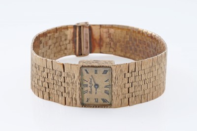 Lot 630 - Bueche-Girod: a lady's 9ct yellow gold wristwatch