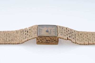 Lot 630 - Bueche-Girod: a lady's 9ct yellow gold wristwatch