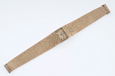 Lot 630 - Bueche-Girod: a lady's 9ct yellow gold wristwatch