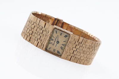 Lot 630 - Bueche-Girod: a lady's 9ct yellow gold wristwatch
